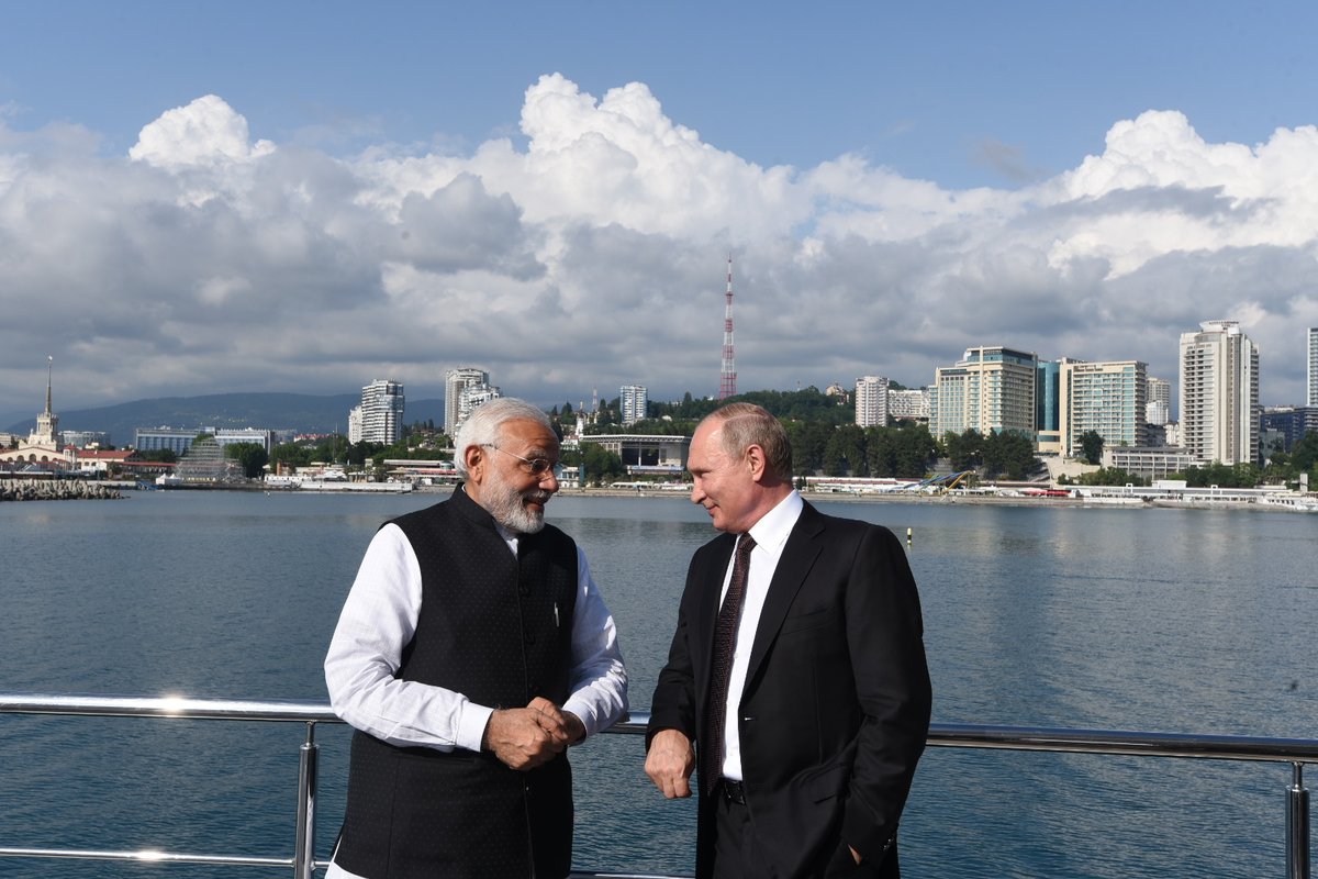 prime minister narendra modi russia visit president putin