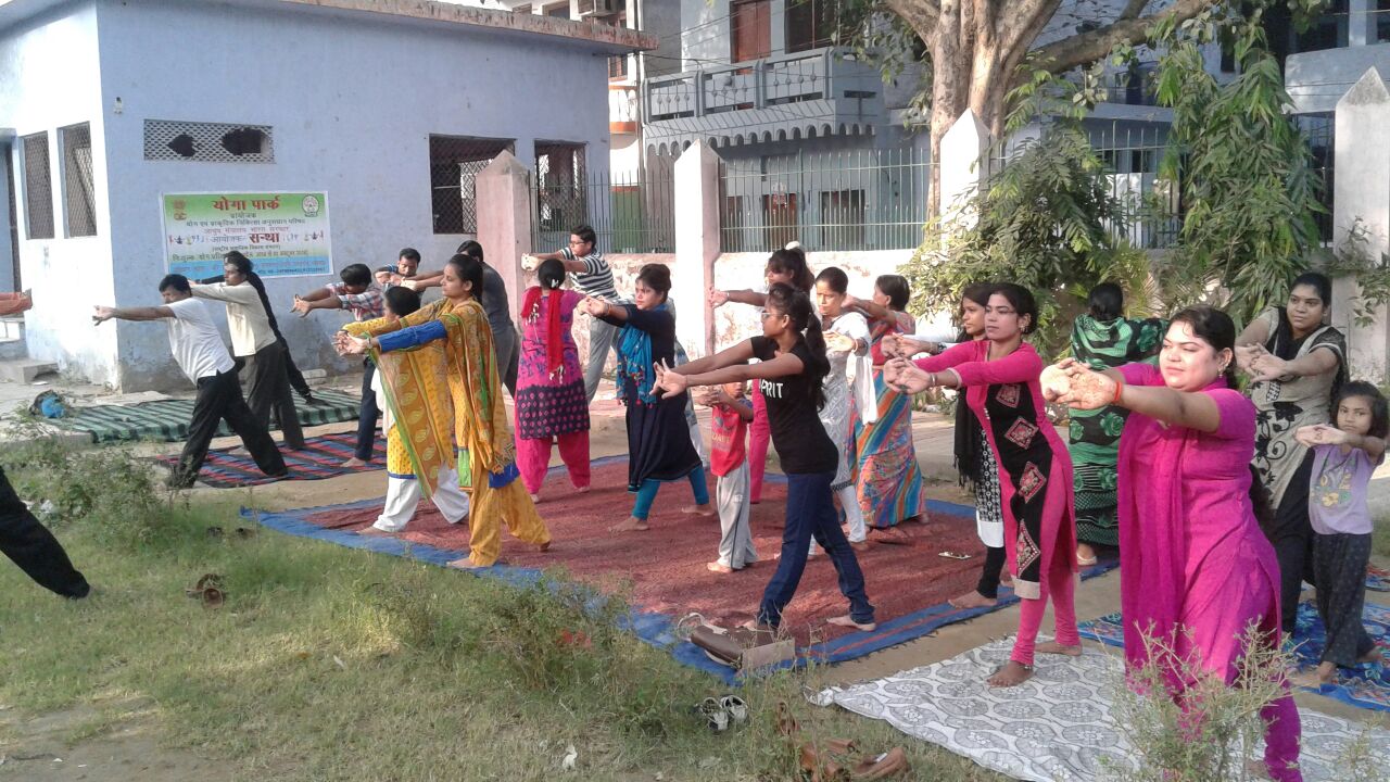 Yoga Park inaugurated by SANTHA in asociation with AYUSH at Udayganj