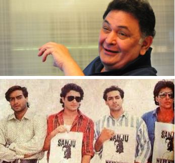 Rishi Kapoor's reaction on Salman-Akshay-Ajay-Saif throwback photo!!