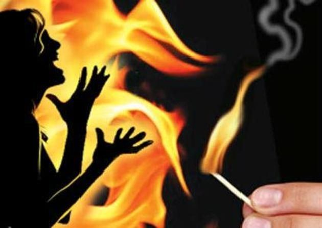 pregnant woman burn to death inlaws suspected fir reported