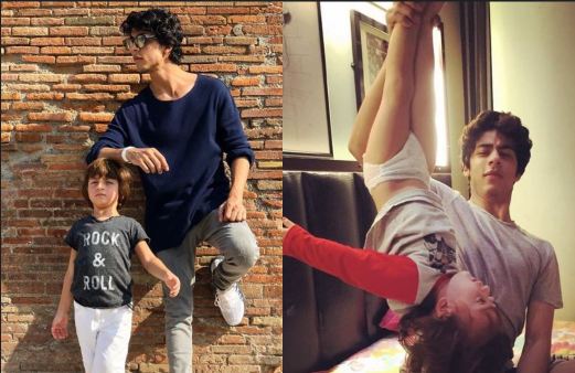 Recent Pic of Aryan and AbRam shows what sibbling love is!!