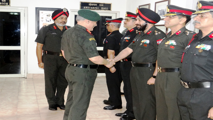 Army chief General Bipin Rawat visits mathura Military Station
