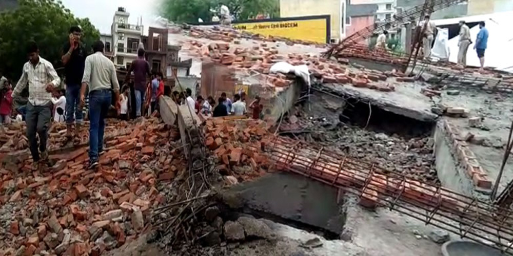Ghaziabad: under construction building collapsed Rescue operations continue