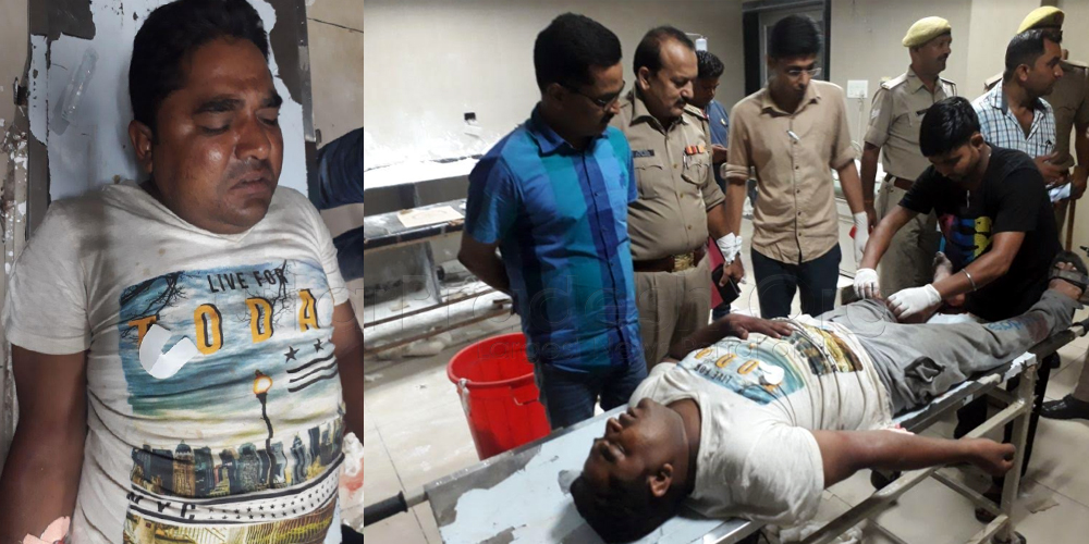 Encounter in Meerut: 10 thousand prize Criminal Sonu arrested after shot