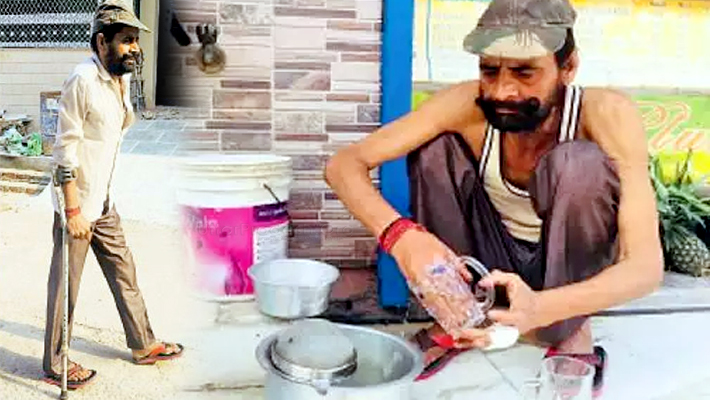 Lance hero Satvir Singh of Kargil war is forced to wash juthe bartan juice shop
