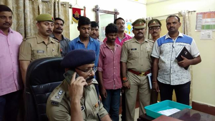 Chandauli: Two Criminals Arrested for Varanasi Parshad Murder Criminals Arrested