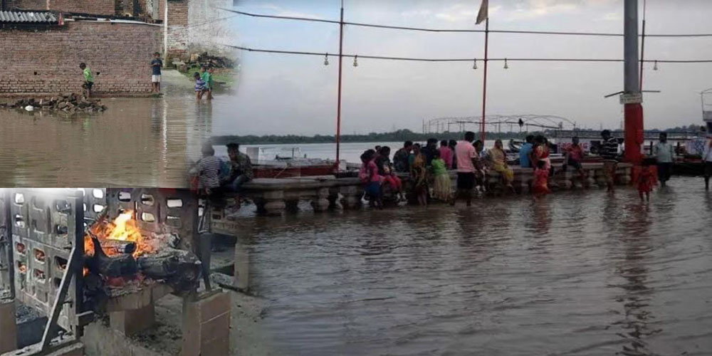 Ganga Varuna Rivers water level increases Assi ghat merged in water