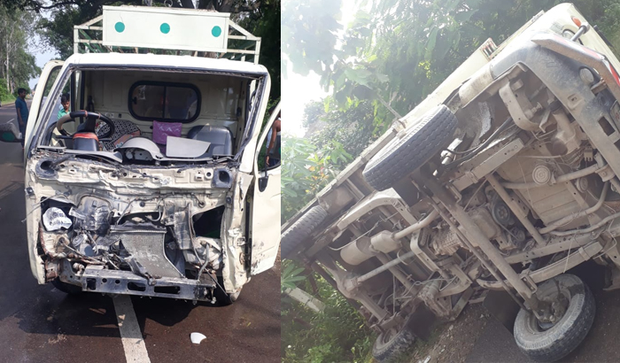 Pratapgarh: Two Tata Magic collided, driver seriously injured