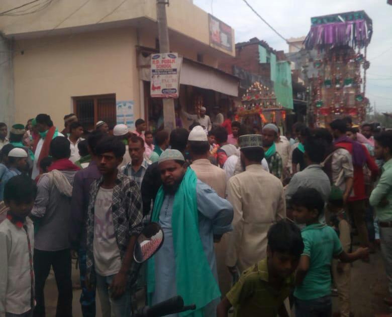 clash over traffic jam during tazia procession
