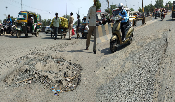Jhansi: The condition of the roads of Badagaon block is shabby