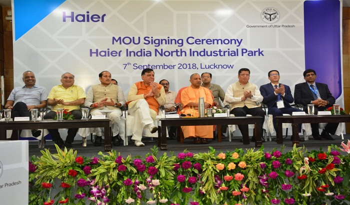 MoU signed between haier company and UP government