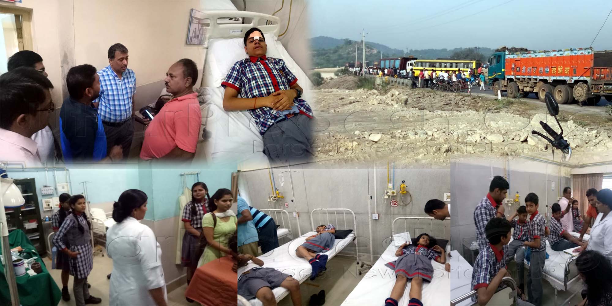 30 Children Injured Central Academy School Bus And Truck Collision