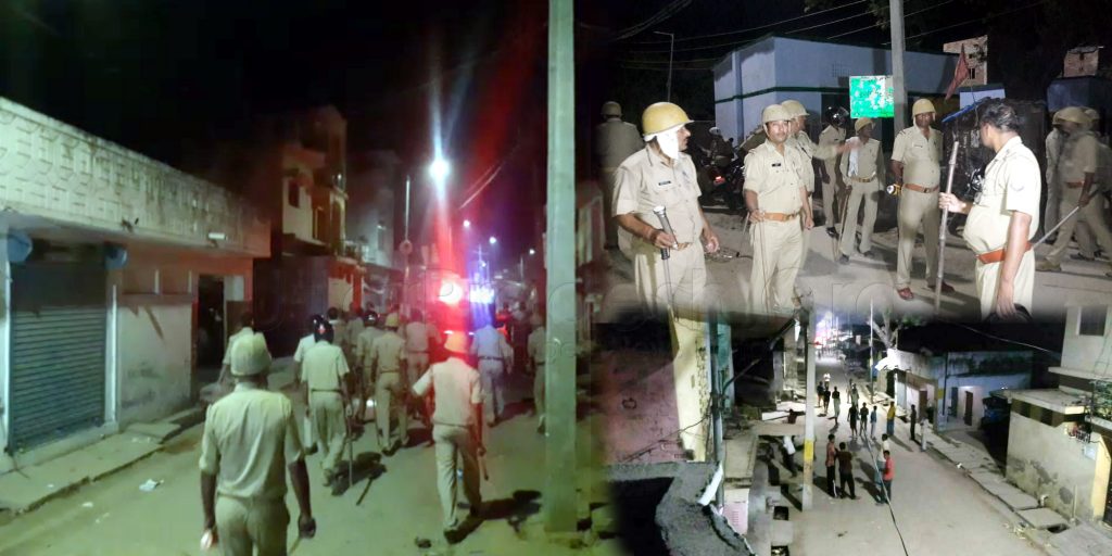 Communal Violence Between Communities 15 Arrested Maa Durga Statue