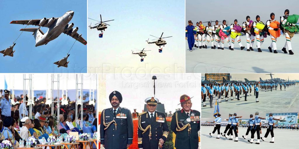 Indian Air Force Celebrated 86th Foundation Day Air Show Power from Sky