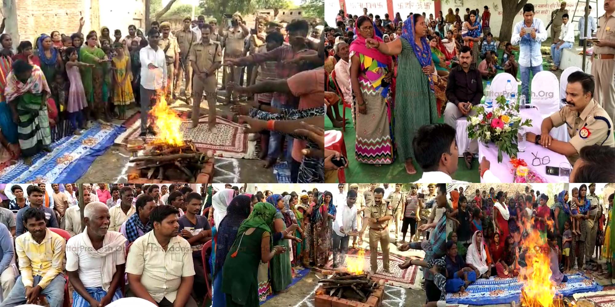 Ompuri Village Become Crime Free in Navaratri SP Administered Oath Hawan