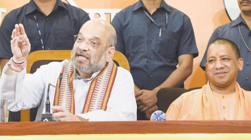 amit shah instruct cm yogi cabinet to work properly in lucknow
