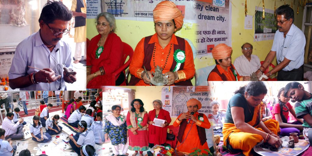 Eco-Friendly Ganesh Lakshmi Workshop Organized At Mankameshwar Math Temple