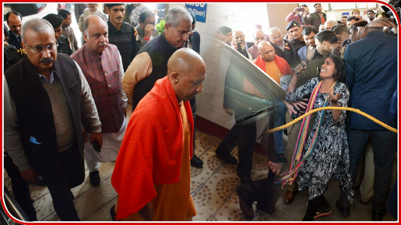 Chief Minister Yogi Adityanath Visits Trauma Center Meets Injured Child