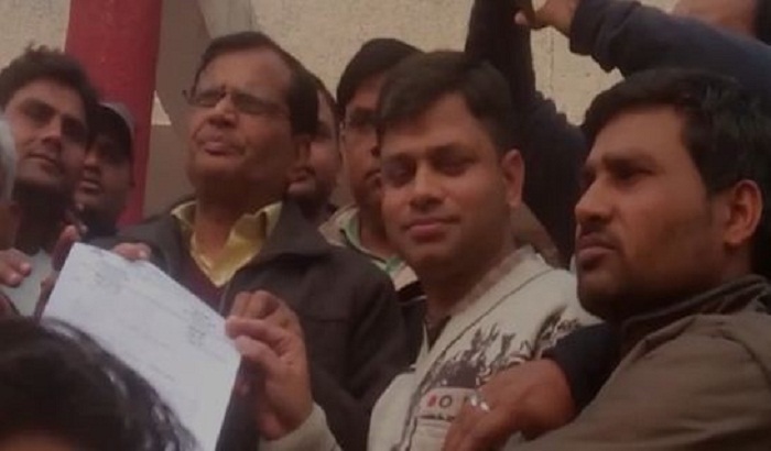 Contracted employees submitted memorandum to the Chief Minister