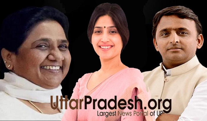 Akhilesh-Dimple and Mayawati's indecent comments, stirred up SP workers