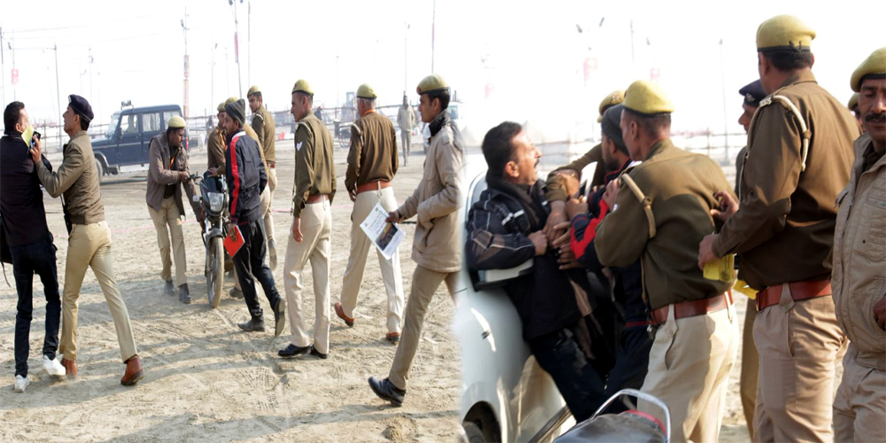 Police Personnel Beaten to Photojounralist Anuj Khanna of Times of India in Prayagraj
