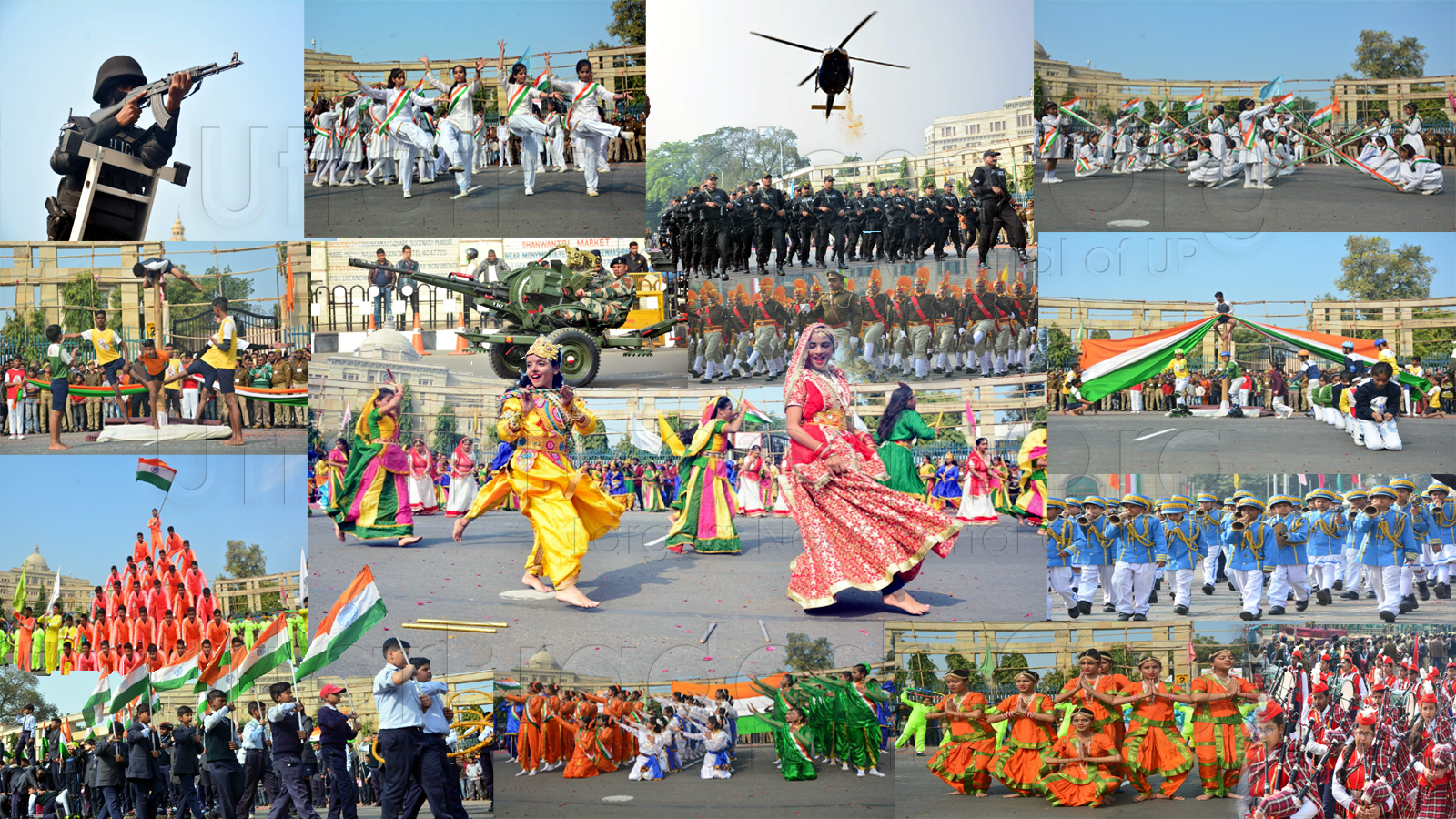 Republic Day 2019 Full Dress Rehearsal Parade in Lucknow