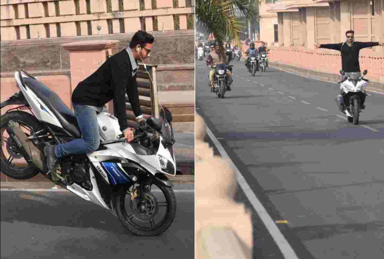 Youth putting life in risk by doing dangerous stunts even on new year