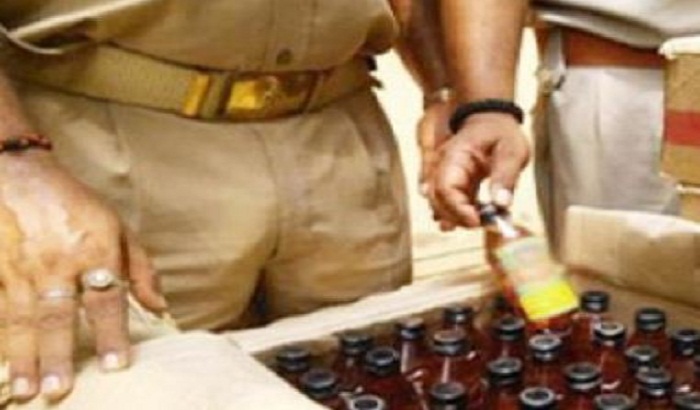 8000 liters of illicit liquor destroyed in the Gajipur region