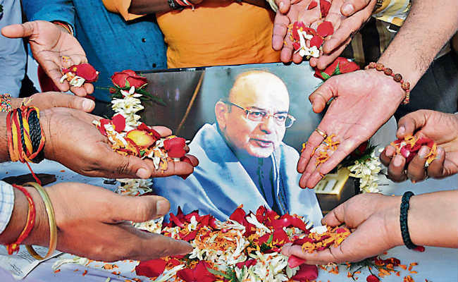 Former central minister Late Arun Jaitley