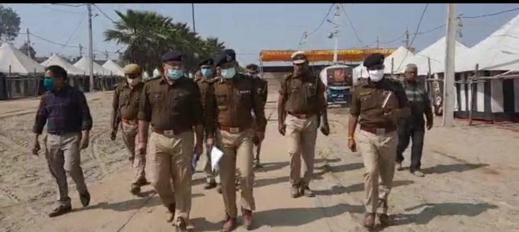 mathura police kumbh inspection