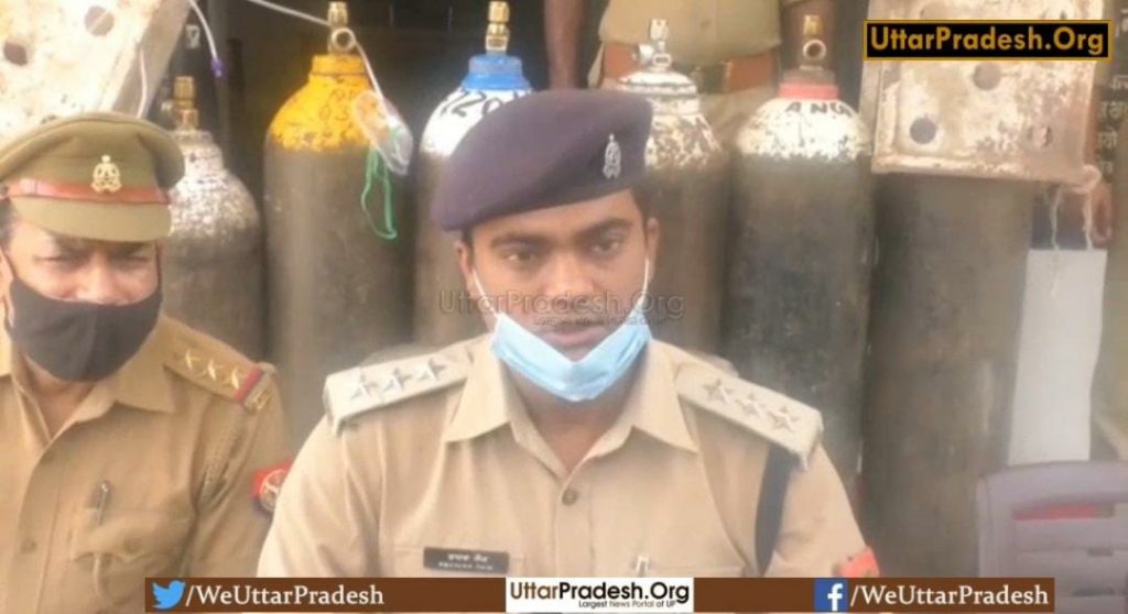 Bhadohi - Two people arrested for black marketing of oxygen cylinders