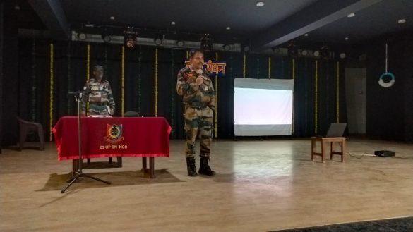 TALK ON ‘INDIA’S SECURITY THREATS AND ROLE OF NCC IN WAR