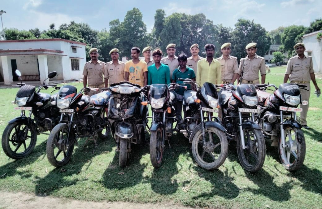 हरदोई में अन्तर्राजीय वाहन चोर गिरोह के 4 सदस्य गिरफ्तार
